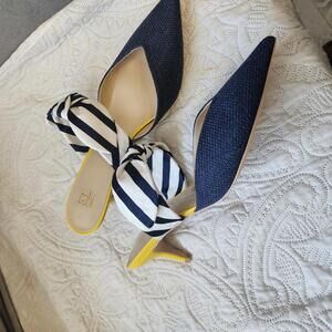 New Cabi Striped Bow Kitten Heels | 11 these are so adorable and comfy